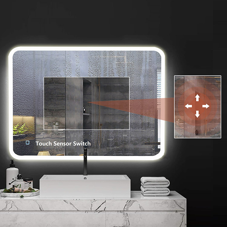 Rectangle LED Bathroom Mirror Both Vertical And Horizental